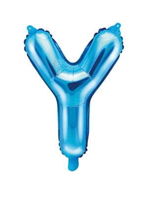 Folijas balons, Y, zils, 35 cm