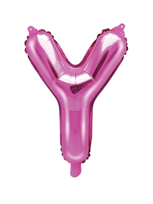 Folijas balons, Y, tumši rozā, 35 cm