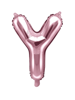 Folijas balons, Y, rozā zelts, 35 cm