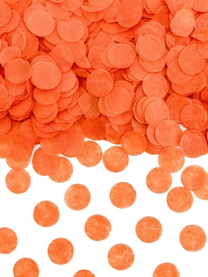 Konfeti aplīši, oranži, 1.6 cm, 15 g