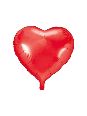 Folija balons Sirds, sarkana, 61 cm