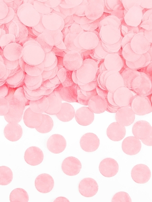Круглые конфетти, светло-розовые, 1.6 см, 15 г