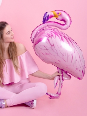 Flamingo, rozā, 70 x 121 cm