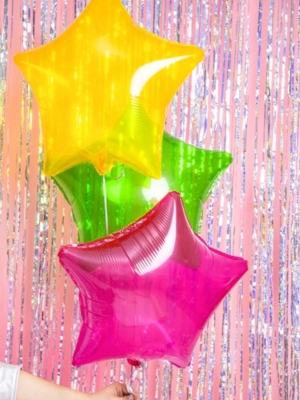 Foil Balloon Star, pink, 48 cm