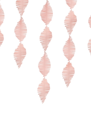 Strēmele no kreppapīra, gaiši rozā, 15 x 300 cm
