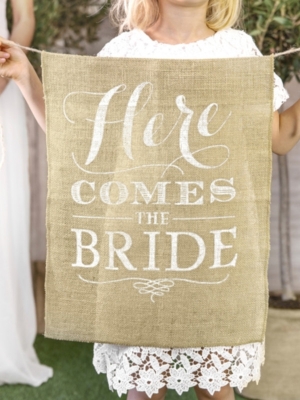 Баннер - Here Comes the Bride, 41 x 51 см