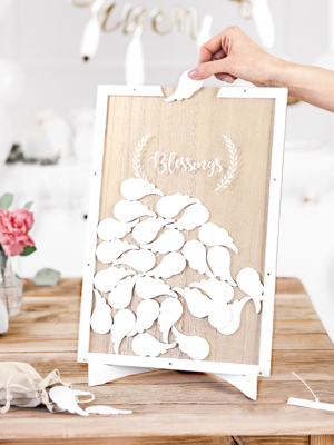 Wooden guest book - Blessings, 27.5 x 39.5 cm