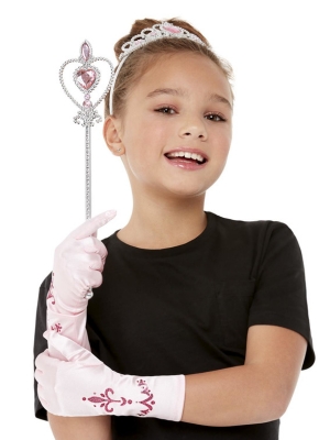 Комплект принцессы - волшебная палочка, тиара и перчатки