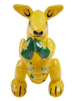 Inflatable Kangaroo, Yellow, 40cm