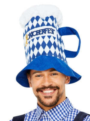 Шляпа пивная кружка, синяя