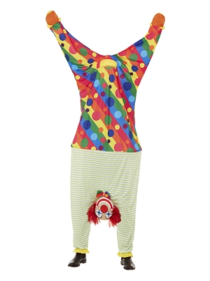 Upside Down Clown Costume, Multicoloured