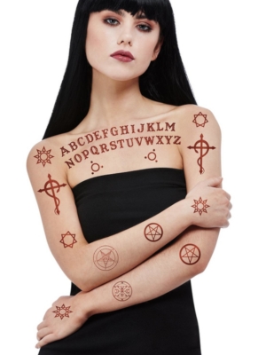 Сатанинские переводные татуировки
