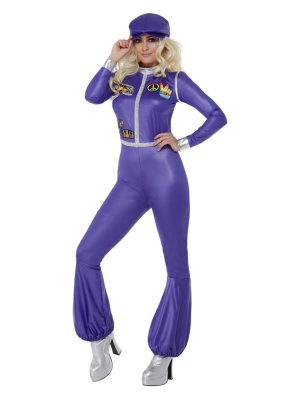 70s Dancing Queen Costume, Purple