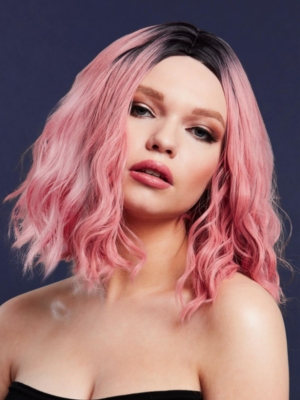Fever Cara Wig, Ash Pink, 33 cm
