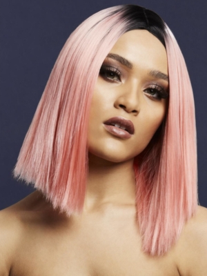 Fever Kylie Wig, Coral Pink, 37 cm