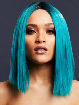 Fever Kylie Wig, Two Toned Blend, Teal, 37 cm