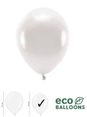 100 gab, Perlamutra eko baloni, pērļu, 26 cm