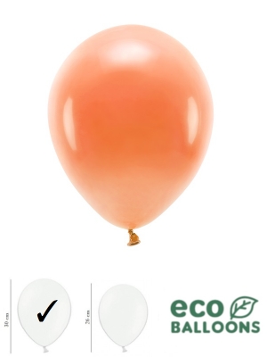 100 gab, Pasteļu eko baloni, oranži, 30 cm