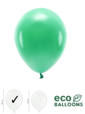 100 gab, Pasteļu eko baloni, zaļi, 30 cm