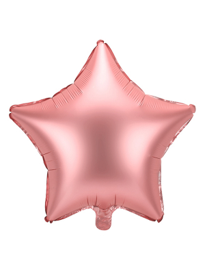 Satīna folijas zvaigzne, rozā zelts, 48 cm