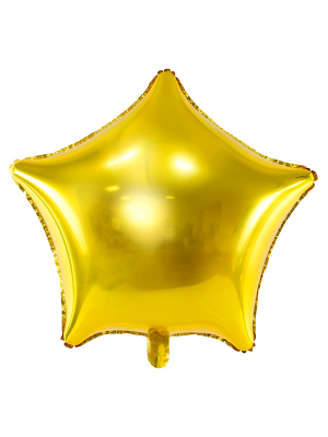 Big foil  balloon Star, gold, 70cm