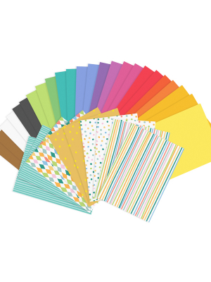 Набор цветной бумаги A4, 34 листа, разноцветные