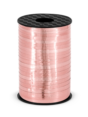 Plastikāta lente, rozā zelta krāsā, 5mm x 225 m