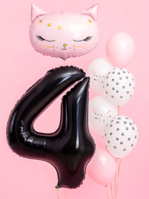 Balons 4, melns, 86 cm