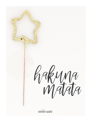 Mini kartiņa "Hakuna Matata", 11,5cm x 8,5cm
