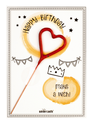Mini kartina,"Happy Birthday, make a wish!", 11,5 cm x 8,5 cm
