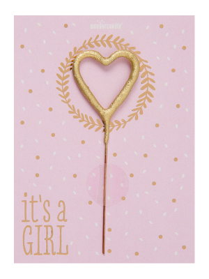 Mini kartiņa "It`s a Girl", 11,5 cm x 8,5 cm