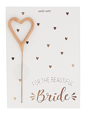 Mini kartiņa, " For the beautiful bride ", 11,5 cm x 8,5 cm
