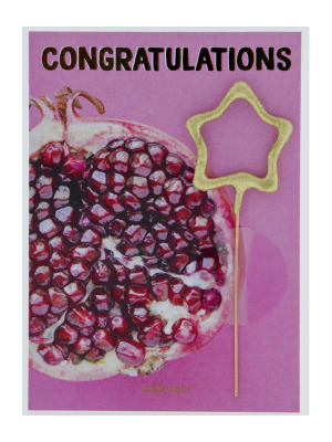 Mini kartiņa "Congratulations", 11,5 cm x 8,5 cm