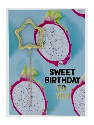 Mini kartiņa "Sweet Birthday To You", 11,5 cm x 8,5 cm