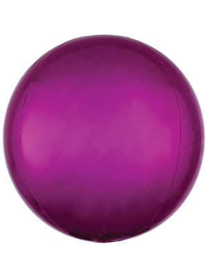 Sfēra 3D, Orbz balons, tumši rozā, 38 cm x 40 cm