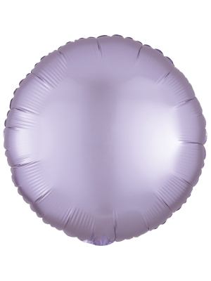 Folijas balons aplis, ceriņu pastelis, 43 cm