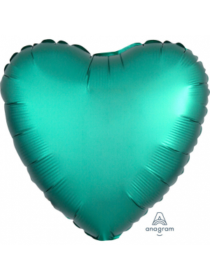 Folijas balons sirds, nefrīta krāsā, 43 cm