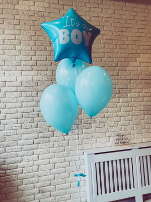 Hēlija balonu pušķis "It`s a boy"