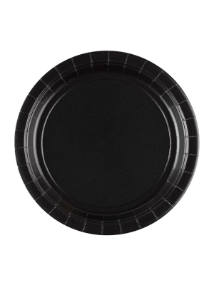 8 gab, papīra šķīvis, melns, diametrs 22,8 cm