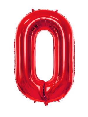 Folijas balons, 0, sarkanā krāsā, 86 cm