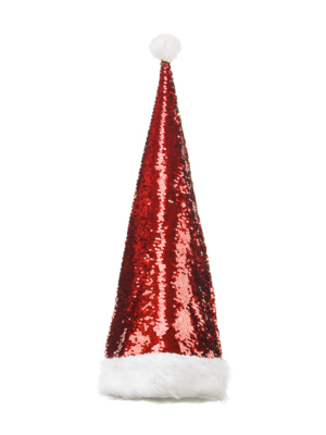 Ziemassvētku vecīša cepure, sarkana, 70 cm