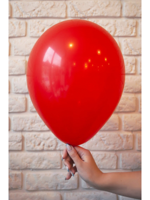 Lateksa balons, sarkans, 30 cm