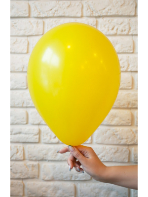 Lateksa balons, dzeltens, 30 cm