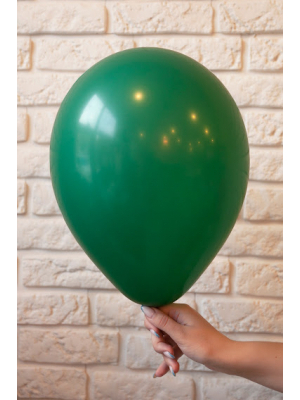 Lateksa balons, tumši zaļš, 30 cm