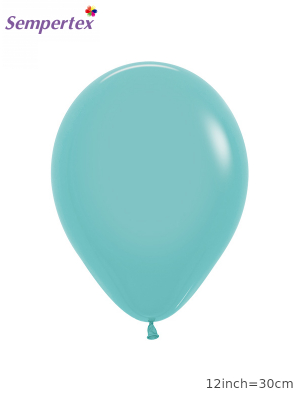 Lateksa balons, akvamarīna, 30 cm