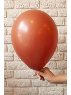 Lateksa balons, terakota, 30 cm