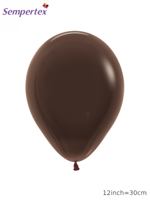 Lateksa balons, šokolādes brūns, 30 cm
