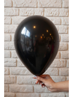 Lateksa balons, melns, 30 cm