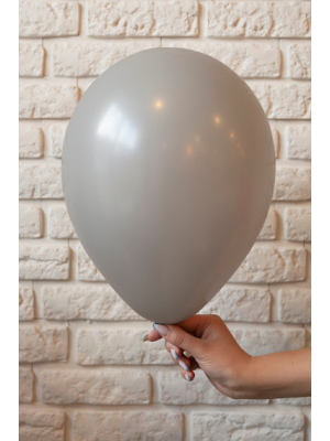Lateksa balons, pelēks, 30 cm