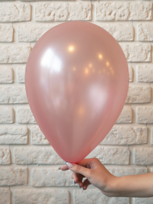 Pērļu balons, rozā, 30 cm